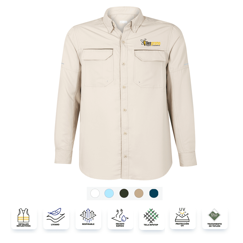 Camisa Corporativa - Ripstop manga larga de hombre