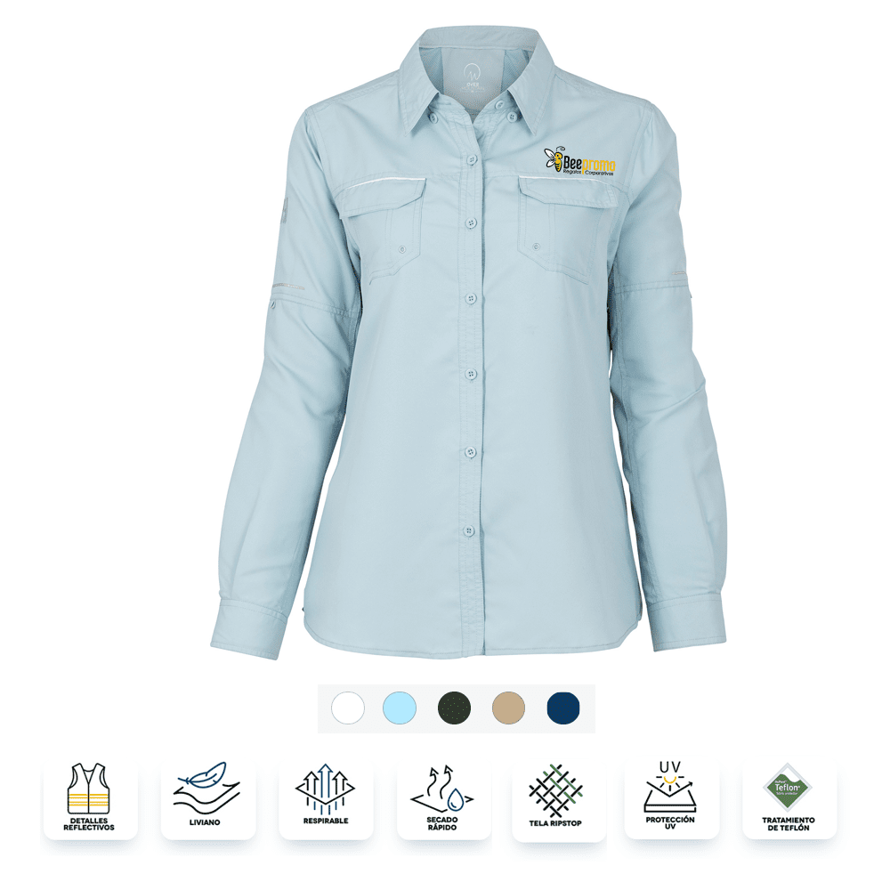 Camisa Corporativa - Ripstop manga larga de mujer