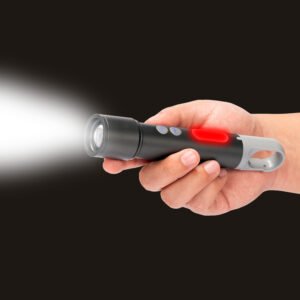 Usb Linterna Táctica y Lámpara Recargable hook 15-en-1