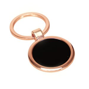Llavero Redondo Encobrizado Negro pete