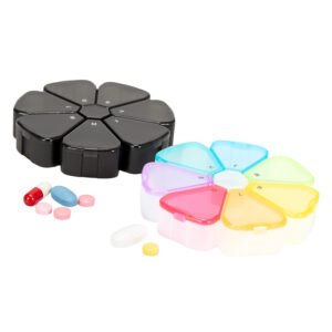 Pastillero Plástico 7 días flower