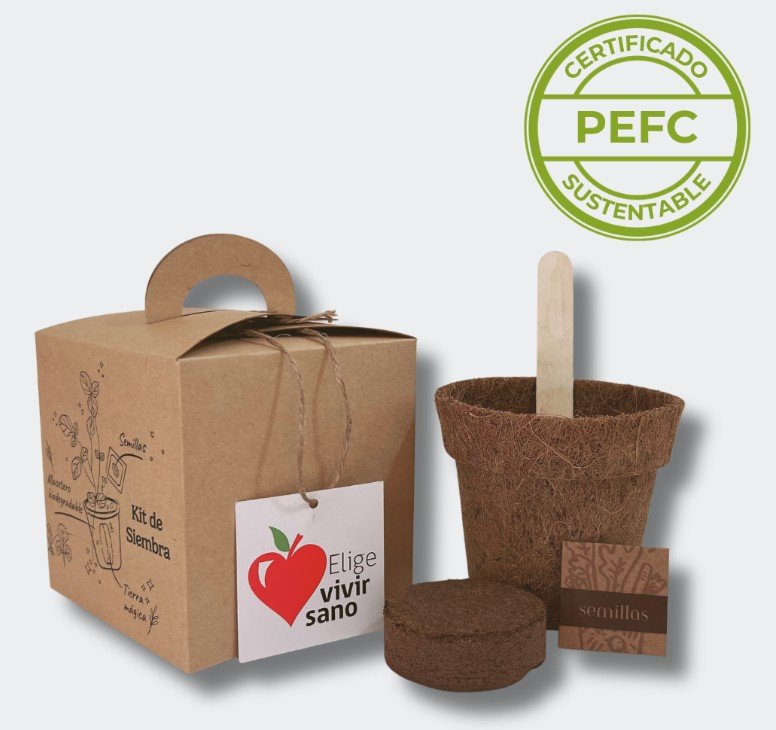 Kit de siembra ecológico, completo y personalizado