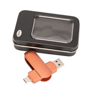 Pendrive Giro Encobrizado Otg Usb 3.0 / Type C 64gb