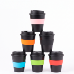 Mug Express Cup black 356cc Con Banda Silicona