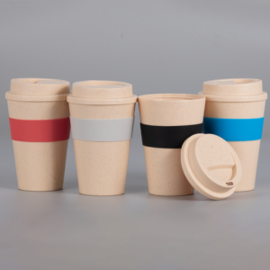 Mug Eco Cup wheat Straw 355cc Con Banda Silicona