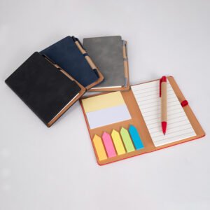 Libreta Memo Set aurora Eco-cuero, C Bolígrafo.