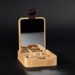 Caja Organizadora  Bamboo con Espejo anna